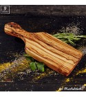 olive wood board with handle