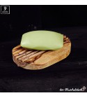 Ribbed oval soap holder inclusive soap