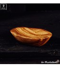 small olivewood bowl, modern style, oval