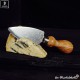 Olive wood cheese knife