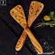 Spatula with holes , olive wood