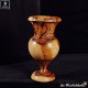 vase out of olive wood